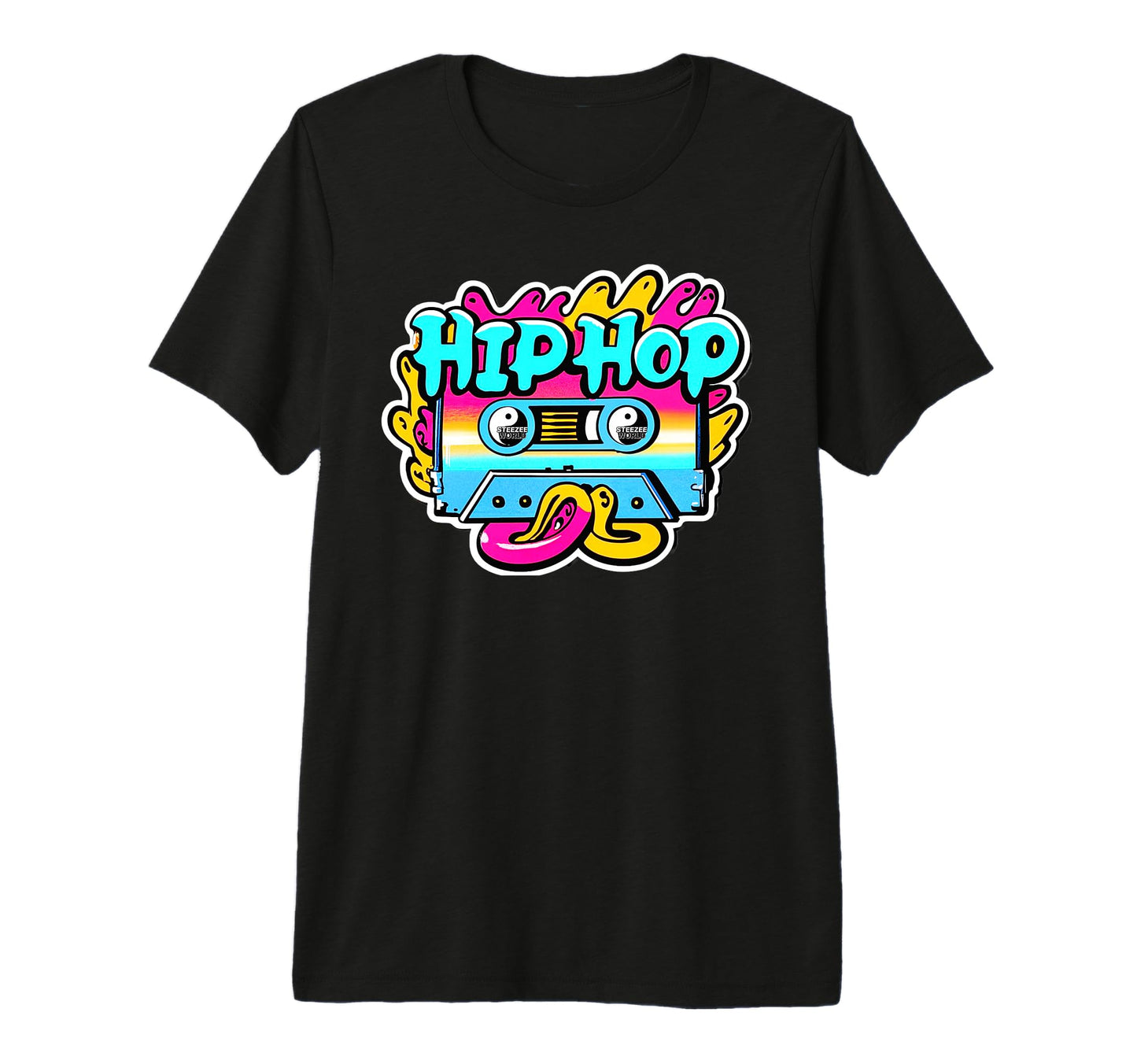 Old School Hip Hop Cassette Tape Tri T-Shirt - Casual Everyday Wear Unisex - T-Shirt, Sweatshirt, Hoodie