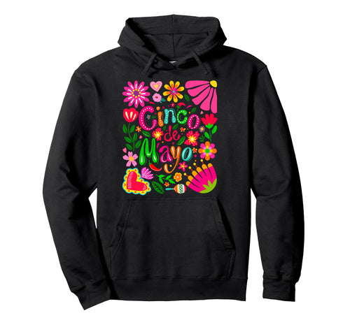 Boho Floral Cinco De Mayo Mexican And Hoodie - Trendy Graphic Men Women - T-Shirt, Sweatshirt, Hoodie