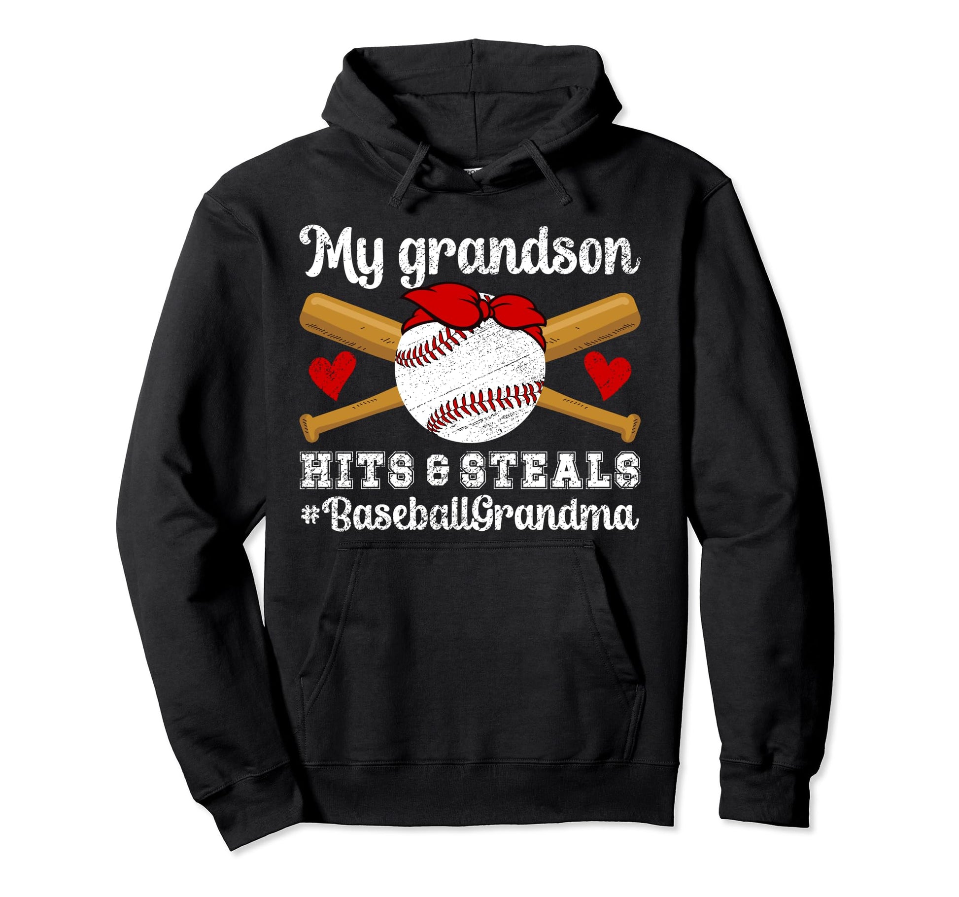 My Grandson Baseball Grandma Baseball Hoodie - Streetwear Style Men Women - T-Shirt, Sweatshirt, Hoodie