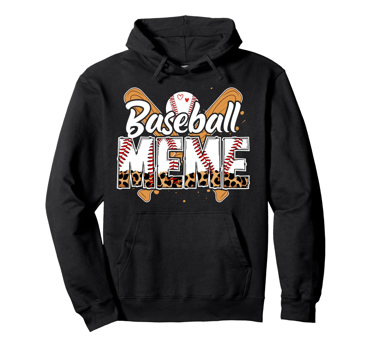 Baseball Meme Leopard Meme Baseball Hoodie - Novelty Apparel for Adults - T-Shirt, Sweatshirt, Hoodie