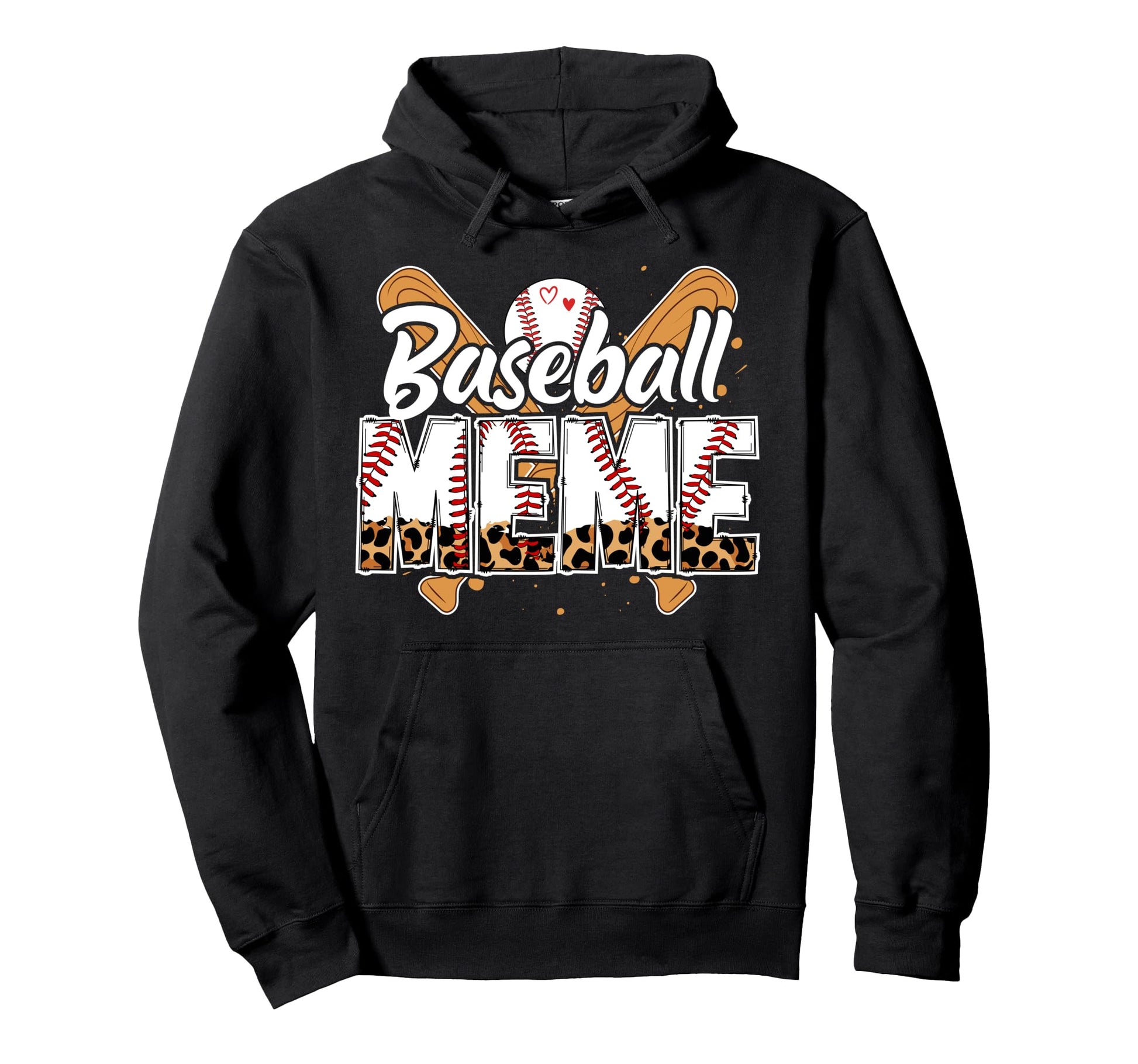 Baseball Meme Leopard Meme Baseball Hoodie - Novelty Apparel for Adults - T-Shirt, Sweatshirt, Hoodie