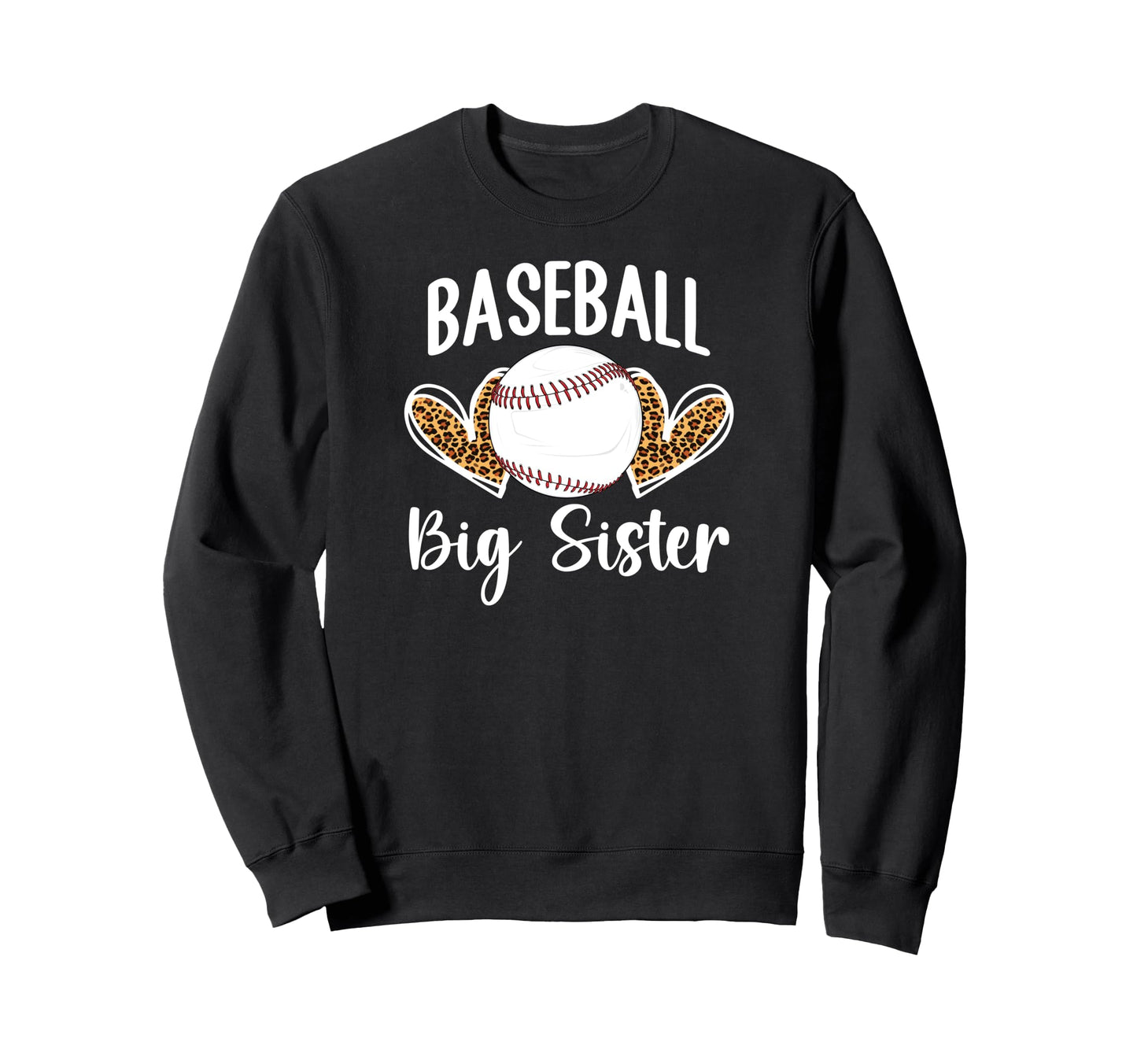 Baseball Big Sister Baseball Player Sweatshirt - Minimalist Print Unisex - T-Shirt, Sweatshirt, Hoodie