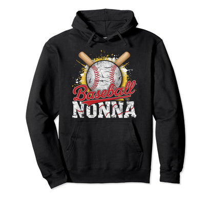 Baseball Grandma Grandmother Granny Hoodie - Novelty Apparel Men Women - T-Shirt, Sweatshirt, Hoodie