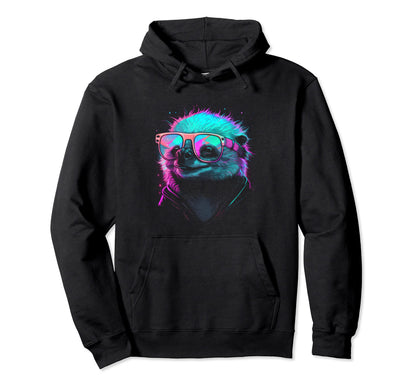 Synthwave Aesthetic Sloth Vaporwave Sloth Hoodie - Minimalist Print Unisex - T-Shirt, Sweatshirt, Hoodie