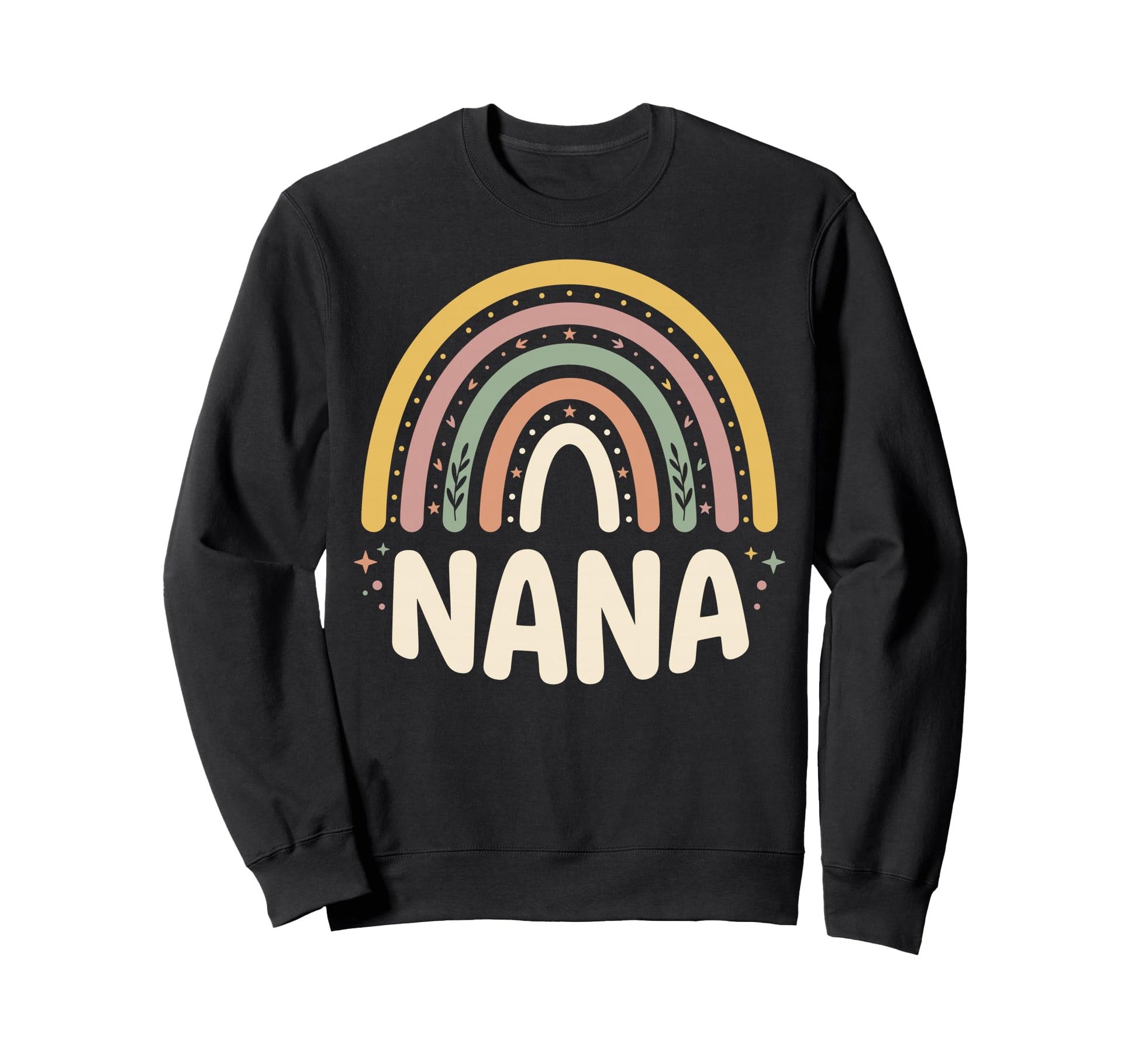 Boho Rainbow Nana Pastel Grandmother Sweatshirt - Unique Graphic for Adults - T-Shirt, Sweatshirt, Hoodie