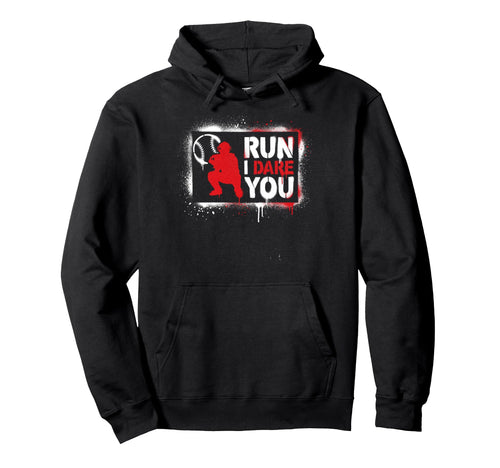Steal I Dare You Baseball Catcher Hoodie - Novelty Apparel for Adults - T-Shirt, Sweatshirt, Hoodie