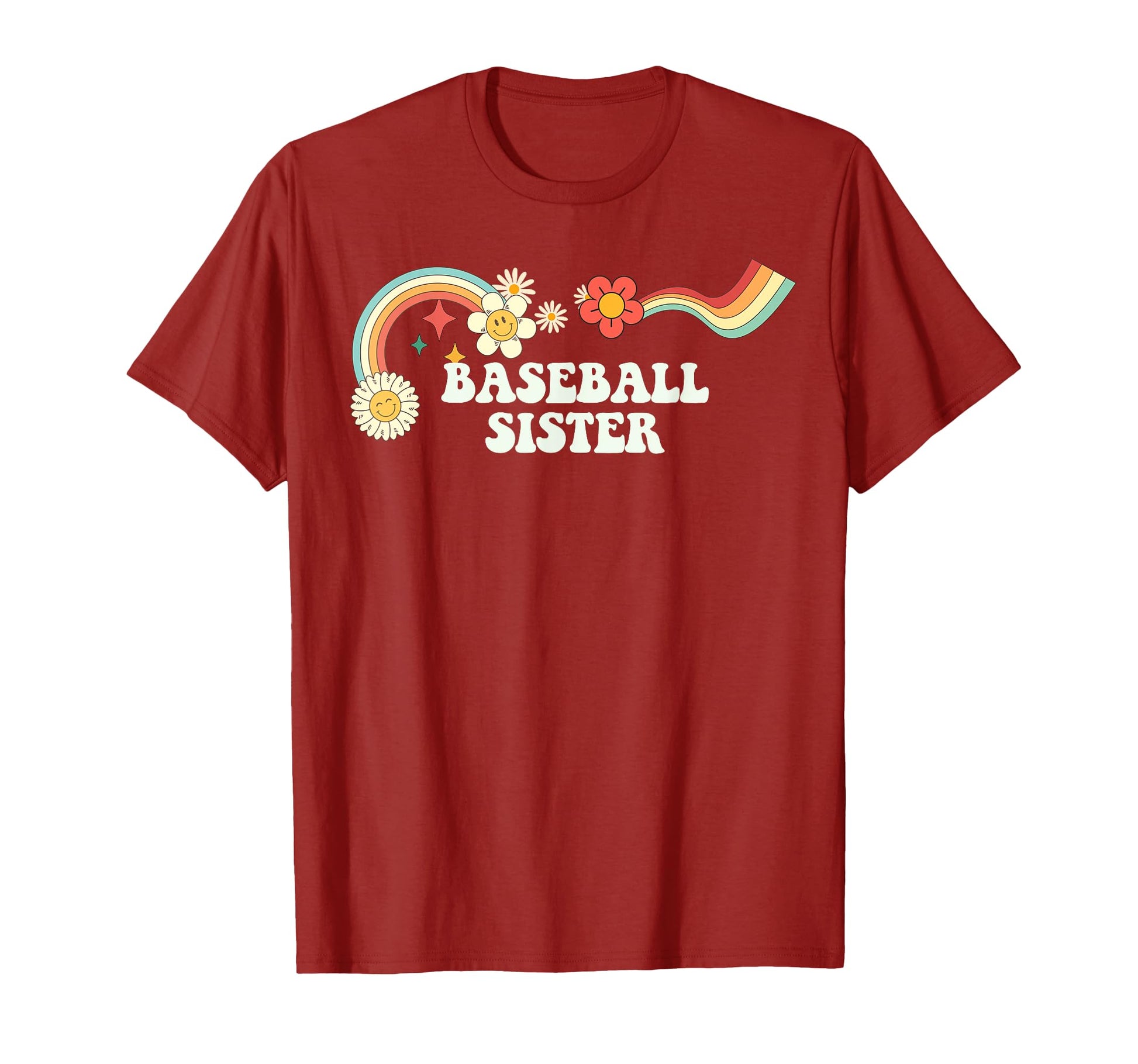Groovy Baseball Sister Art T-Shirt - Novelty Apparel for Adults - T-Shirt, Sweatshirt, Hoodie