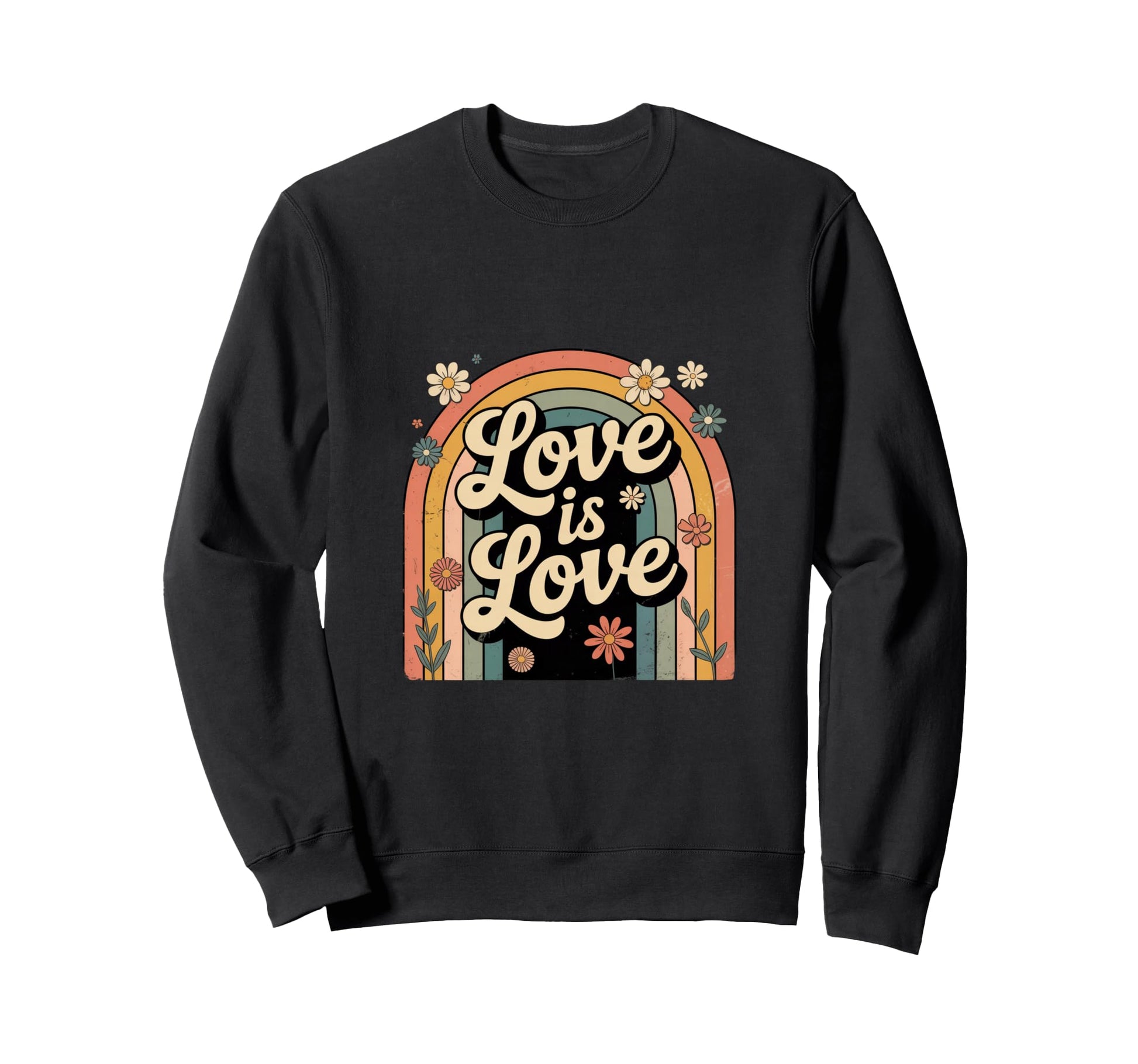 Love Is Love Rainbow Pride Tees Sweatshirt - Novelty Apparel Men Women - T-Shirt, Sweatshirt, Hoodie