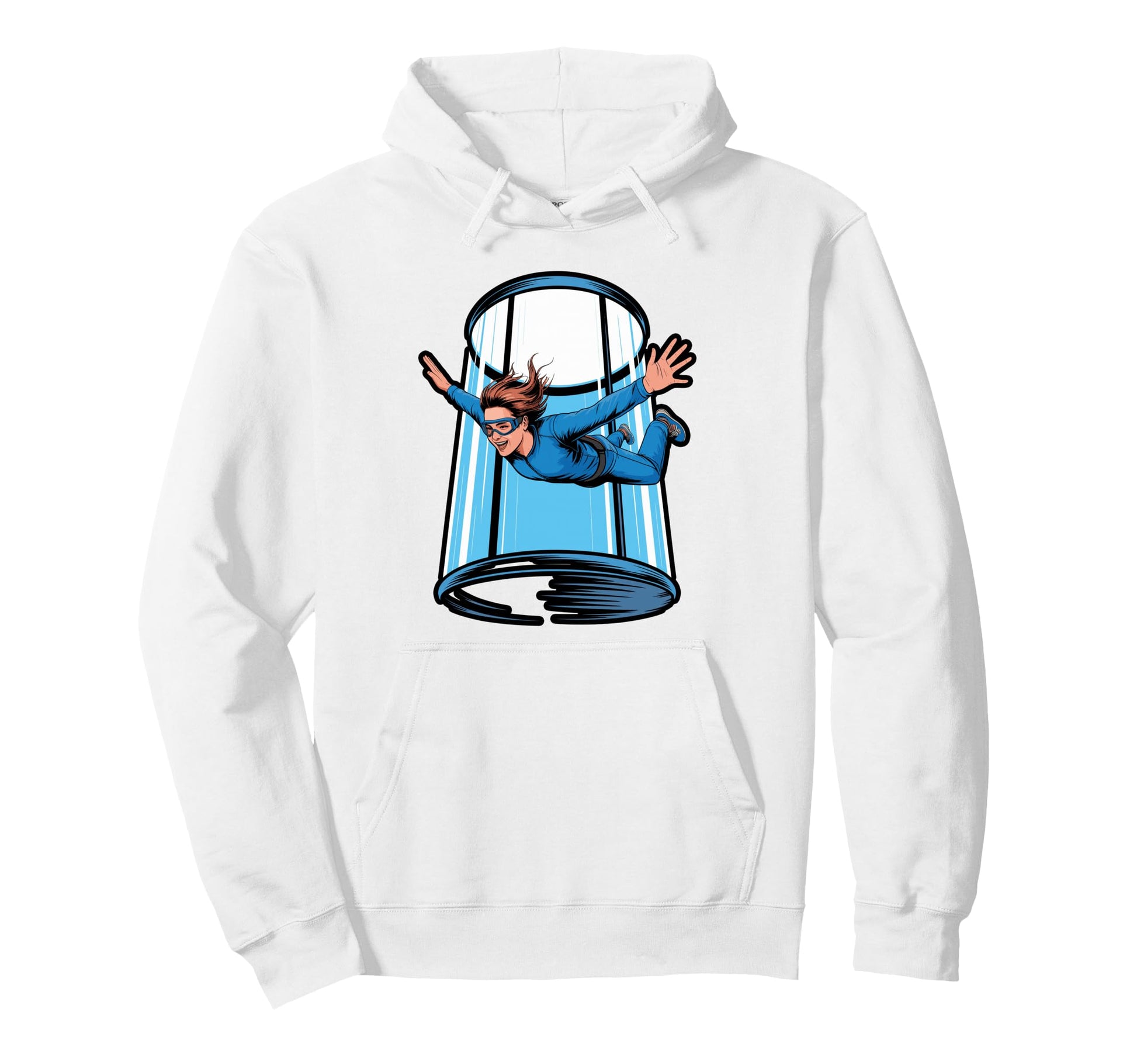 Scuba Diver Cylinder Rainbow Gradient Hoodie - Streetwear Style for Adults - T-Shirt, Sweatshirt, Hoodie