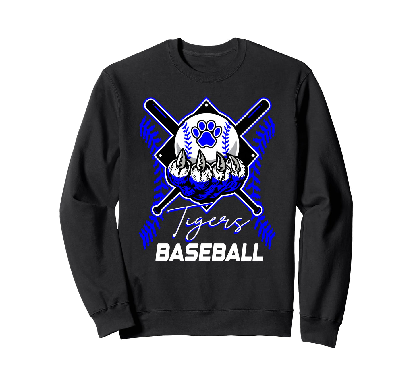 Tigers Baseball Mom Game Day Holding Sweatshirt - Graphic Print for Adults - T-Shirt, Sweatshirt, Hoodie