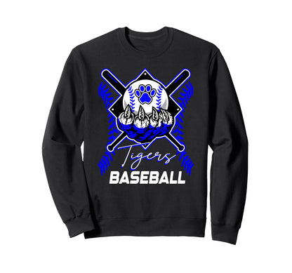Tigers Baseball Mom Game Day Holding Sweatshirt - Graphic Print for Adults - T-Shirt, Sweatshirt, Hoodie