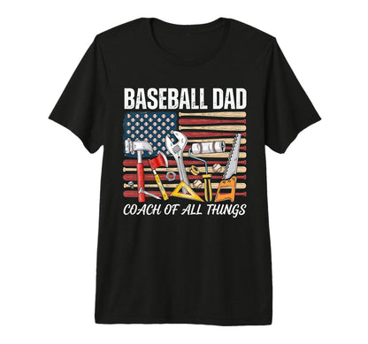 Baseball Handyman Dad Coach Fix Things T-Shirt - Graphic Print Unisex - T-Shirt, Sweatshirt, Hoodie