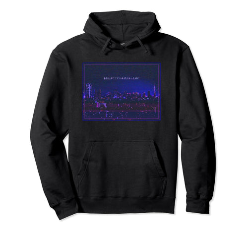Vaporwave Aesthetic Tokyo Glitch 90S Hoodie - Trendy Graphic for Adults - T-Shirt, Sweatshirt, Hoodie