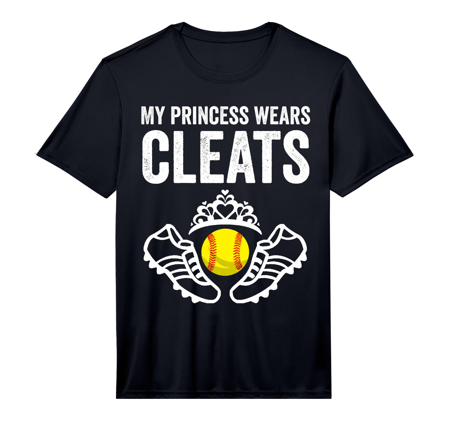 Funny My Princess Wears Cleats Gift T-Shirt - Aesthetic Graphic Men Women - T-Shirt, Sweatshirt, Hoodie