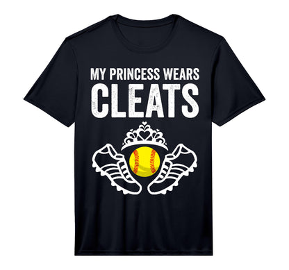 Funny My Princess Wears Cleats Gift T-Shirt - Aesthetic Graphic Men Women - T-Shirt, Sweatshirt, Hoodie