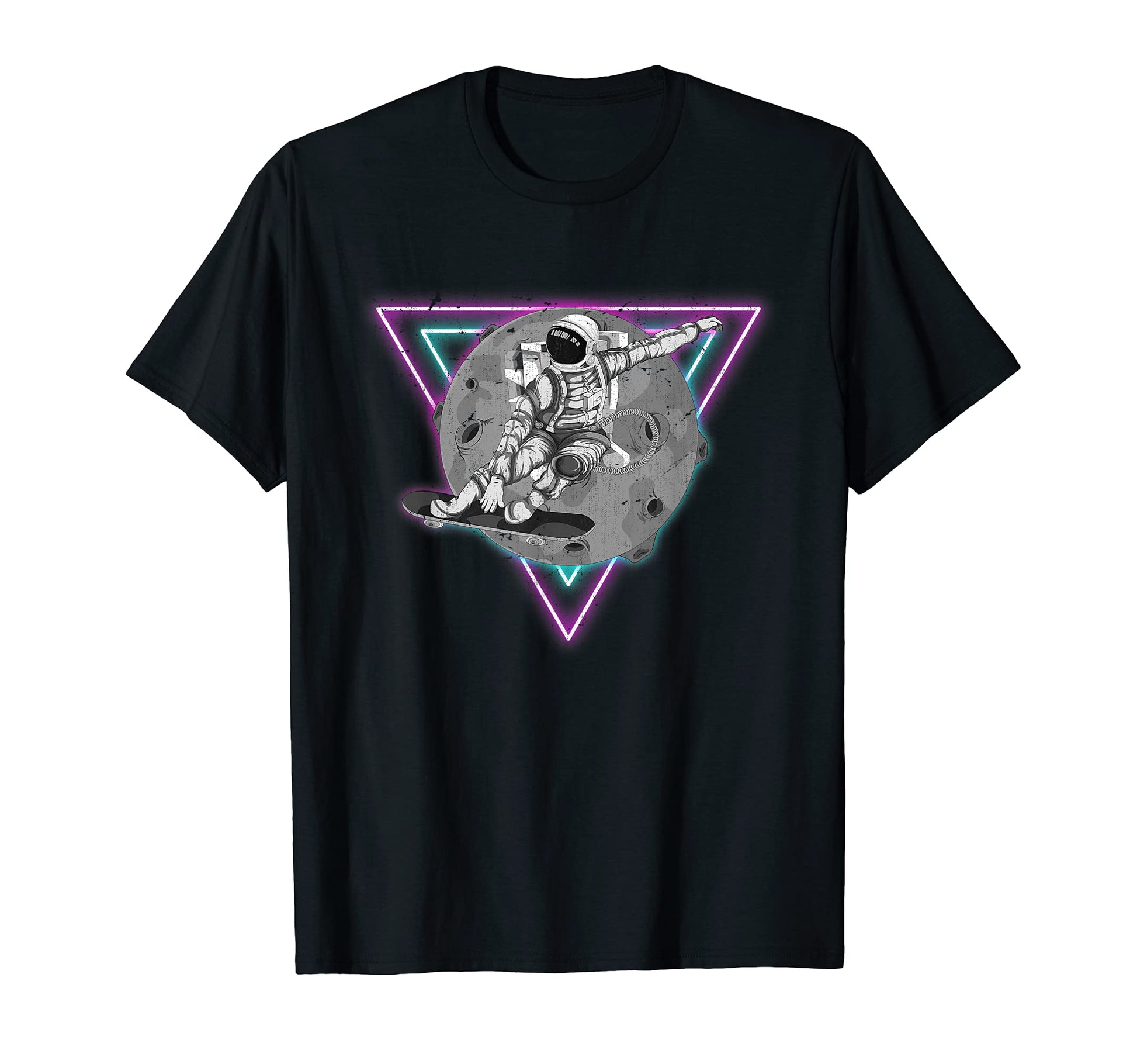 Moon Skateboarder Synthwave Skateboard T-Shirt - Streetwear Style Unisex - T-Shirt, Sweatshirt, Hoodie