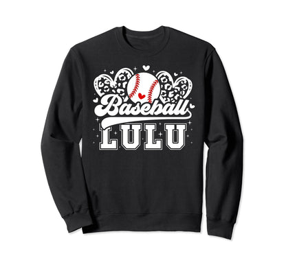Baseball Lulu Grandma Lulu Sweatshirt - Casual Everyday Wear for Adults - T-Shirt, Sweatshirt, Hoodie