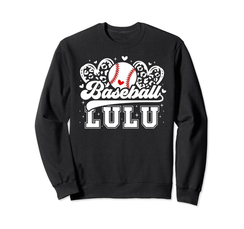 Baseball Lulu Grandma Lulu Sweatshirt - Casual Everyday Wear for Adults - T-Shirt, Sweatshirt, Hoodie