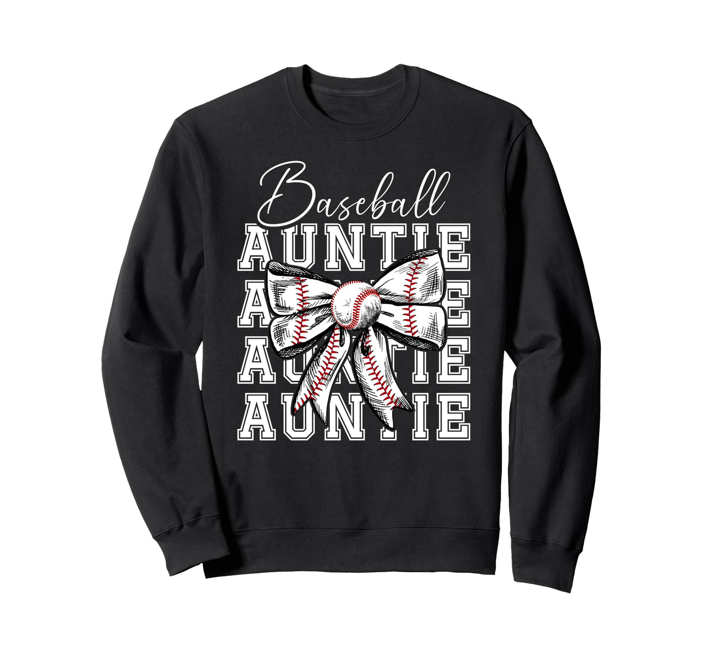 Baseball Auntie Coquette Sweatshirt - Aesthetic Graphic for Adults - T-Shirt, Sweatshirt, Hoodie
