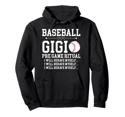 Baseball Gigi Funny Gigi Baseball Hoodie - Minimalist Print for Adults - T-Shirt, Sweatshirt, Hoodie
