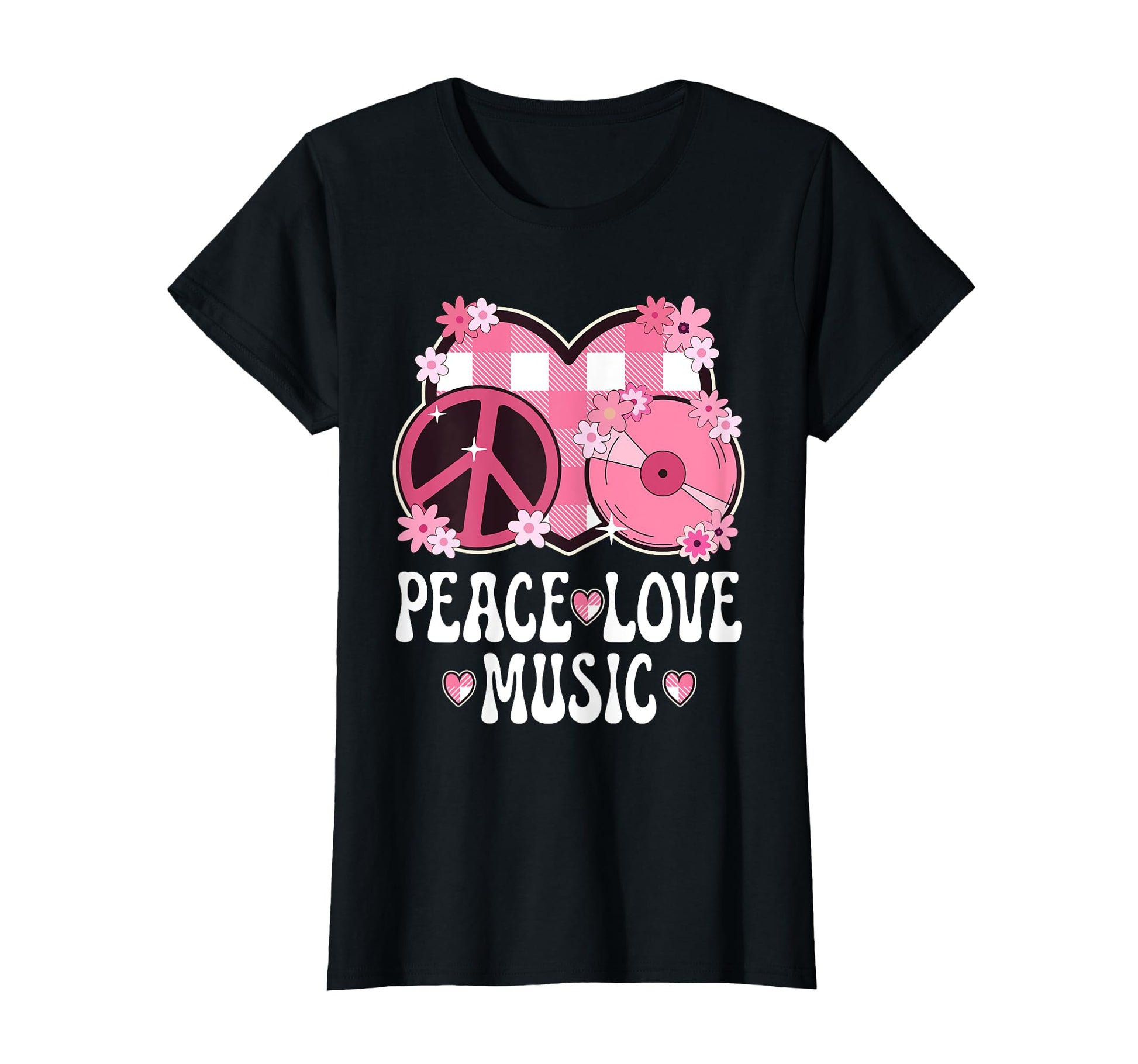 Peace Love Music Lover Outfit Teen T-Shirt - Fun Novelty Design Unisex - T-Shirt, Sweatshirt, Hoodie