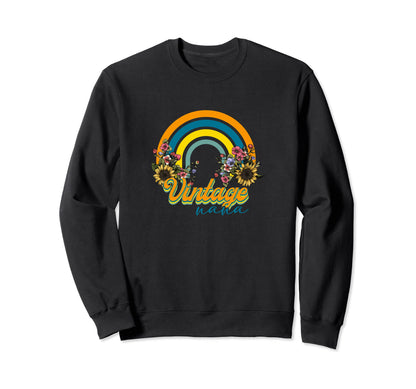 Nana Floral Rainbow Sweatshirt - Graphic Print for Adults - T-Shirt, Sweatshirt, Hoodie