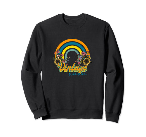 Nana Floral Rainbow Sweatshirt - Graphic Print for Adults - T-Shirt, Sweatshirt, Hoodie