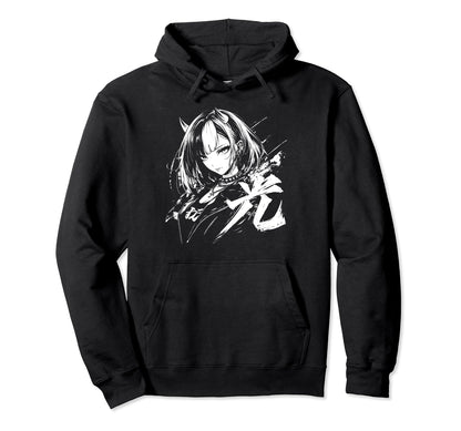 Goth Grunge Demon Anime Waifu Horror Hoodie - Aesthetic Graphic Men Women - T-Shirt, Sweatshirt, Hoodie