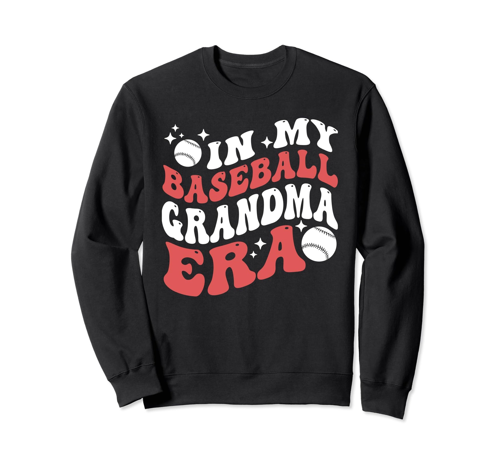 My Baseball Grandma Era Groovy Sweatshirt - Unique Graphic for Adults - T-Shirt, Sweatshirt, Hoodie