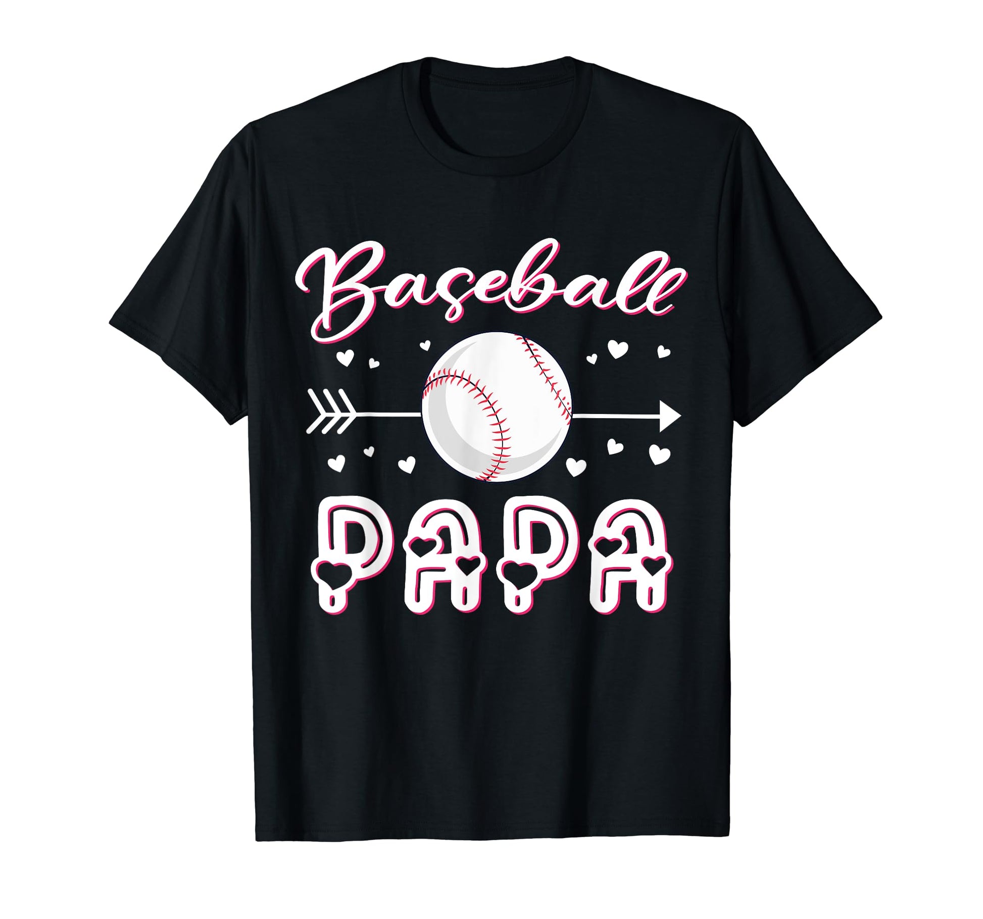 Baseball Papa Baseball Sport Lover T-Shirt - Casual Everyday Wear Unisex - T-Shirt, Sweatshirt, Hoodie