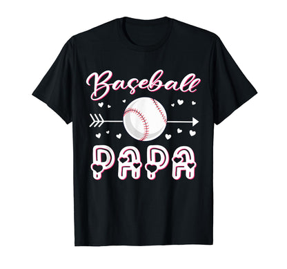 Baseball Papa Baseball Sport Lover T-Shirt - Casual Everyday Wear Unisex - T-Shirt, Sweatshirt, Hoodie