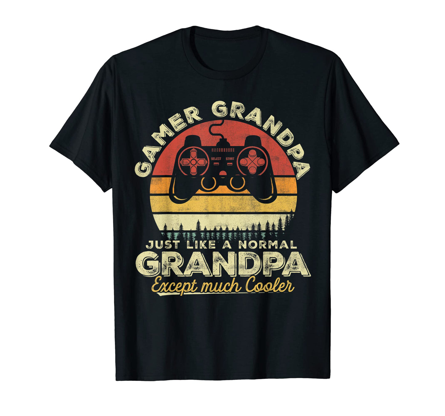 Gamer Grandpa Funny Step Dad Level Unlocked T-Shirt - Trendy Graphic Unisex - T-Shirt, Sweatshirt, Hoodie