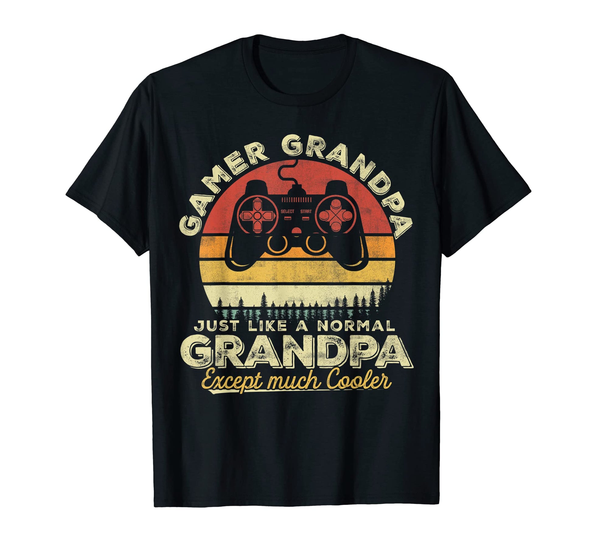 Gamer Grandpa Funny Step Dad Level Unlocked T-Shirt - Trendy Graphic Unisex - T-Shirt, Sweatshirt, Hoodie