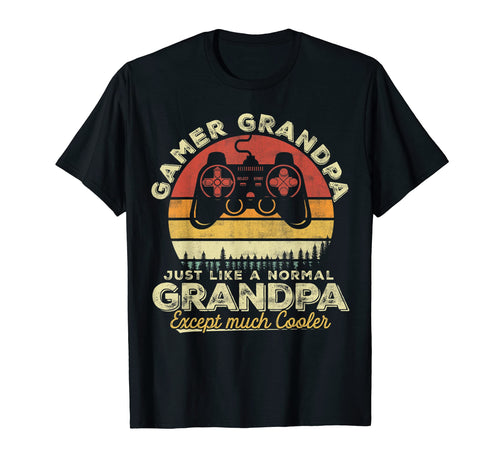 Gamer Grandpa Funny Step Dad Level Unlocked T-Shirt - Trendy Graphic Unisex - T-Shirt, Sweatshirt, Hoodie