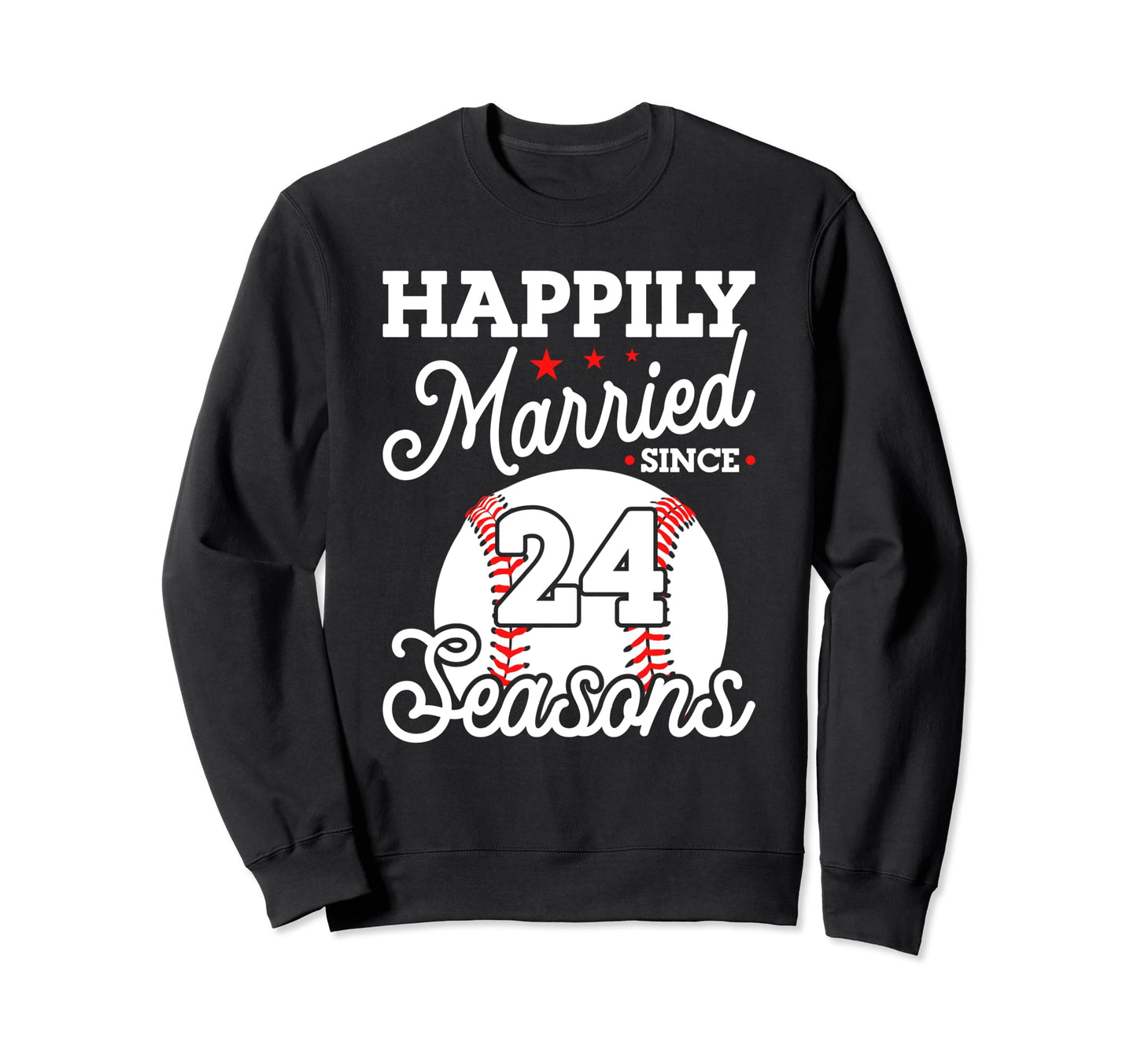 24Th Wedding Anniversary Baseball Sweatshirt - Aesthetic Graphic Men Women - T-Shirt, Sweatshirt, Hoodie