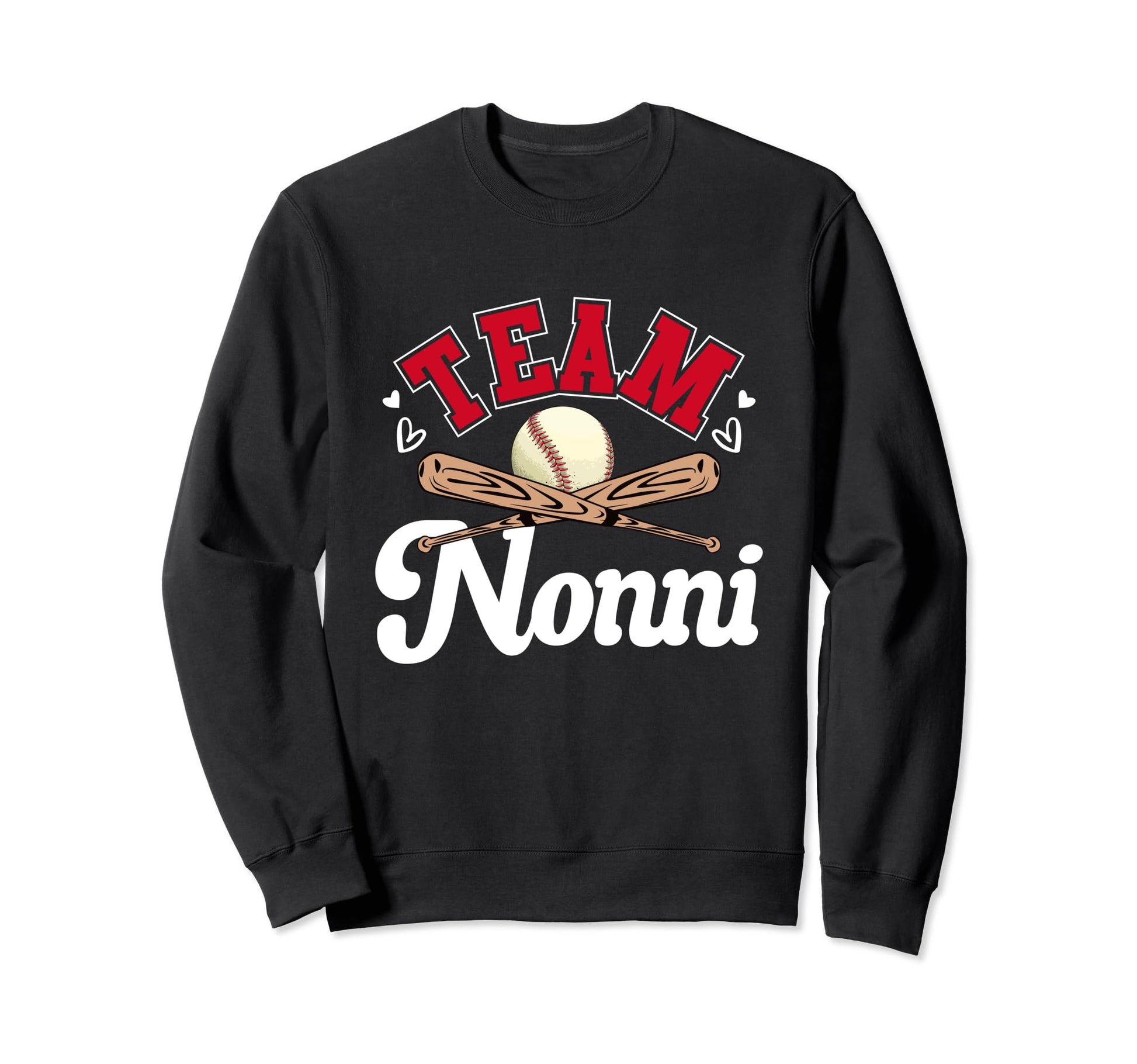 Team Nonni Mothers Day Baseball Sweatshirt - Minimalist Print Men Women - T-Shirt, Sweatshirt, Hoodie