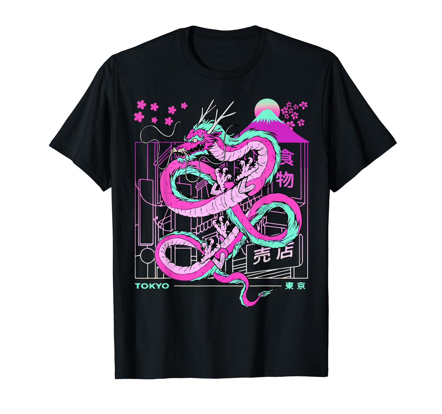 Japanese Tokyo Dragon Asian Inspired T-Shirt - Streetwear Style Men Women - T-Shirt, Sweatshirt, Hoodie