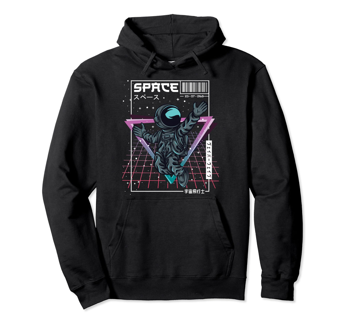 Synthwave Space Astronaut Aesthetic Hoodie - Aesthetic Graphic Men Women - T-Shirt, Sweatshirt, Hoodie