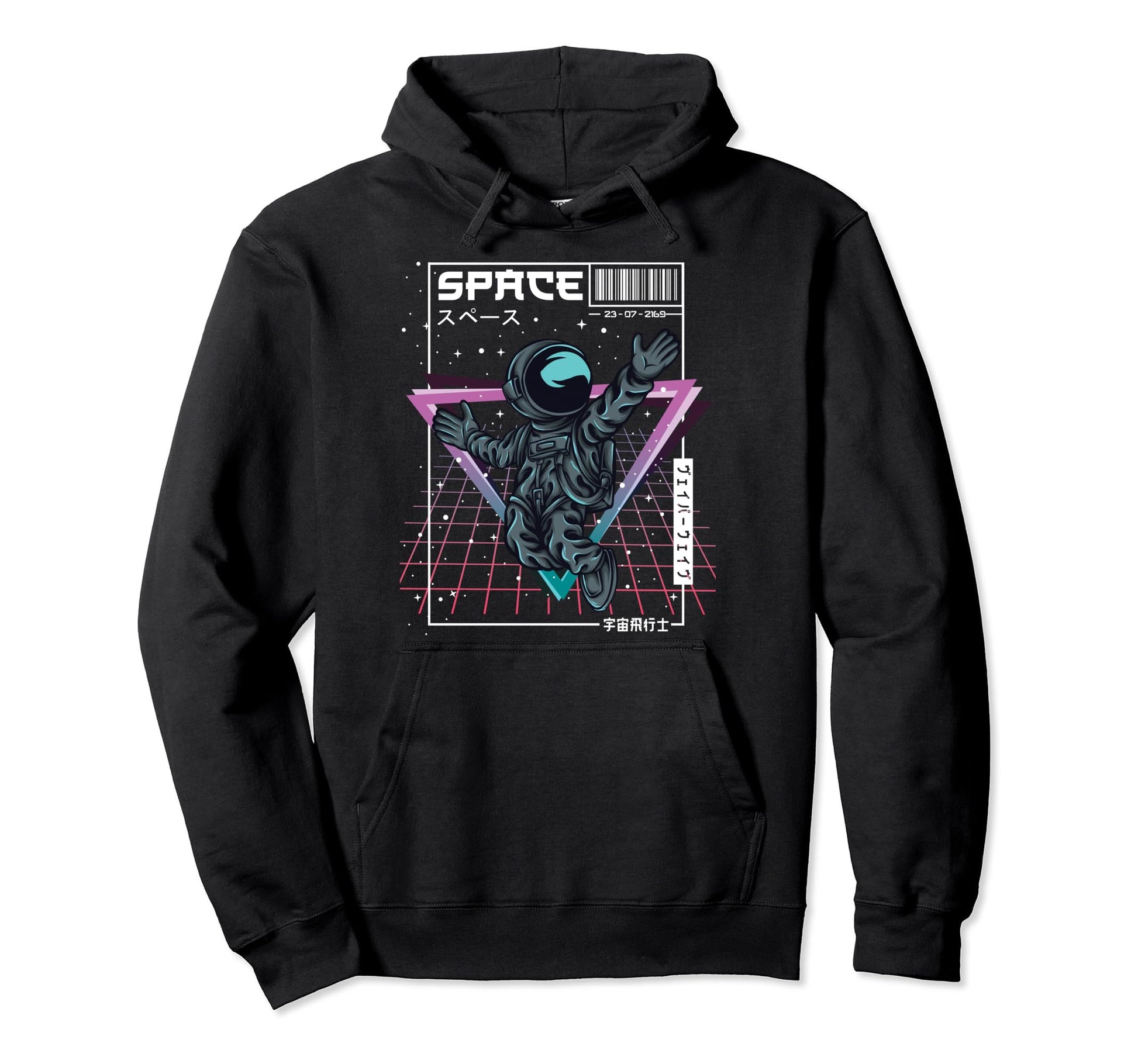 Synthwave Space Astronaut Aesthetic Hoodie - Aesthetic Graphic Men Women - T-Shirt, Sweatshirt, Hoodie