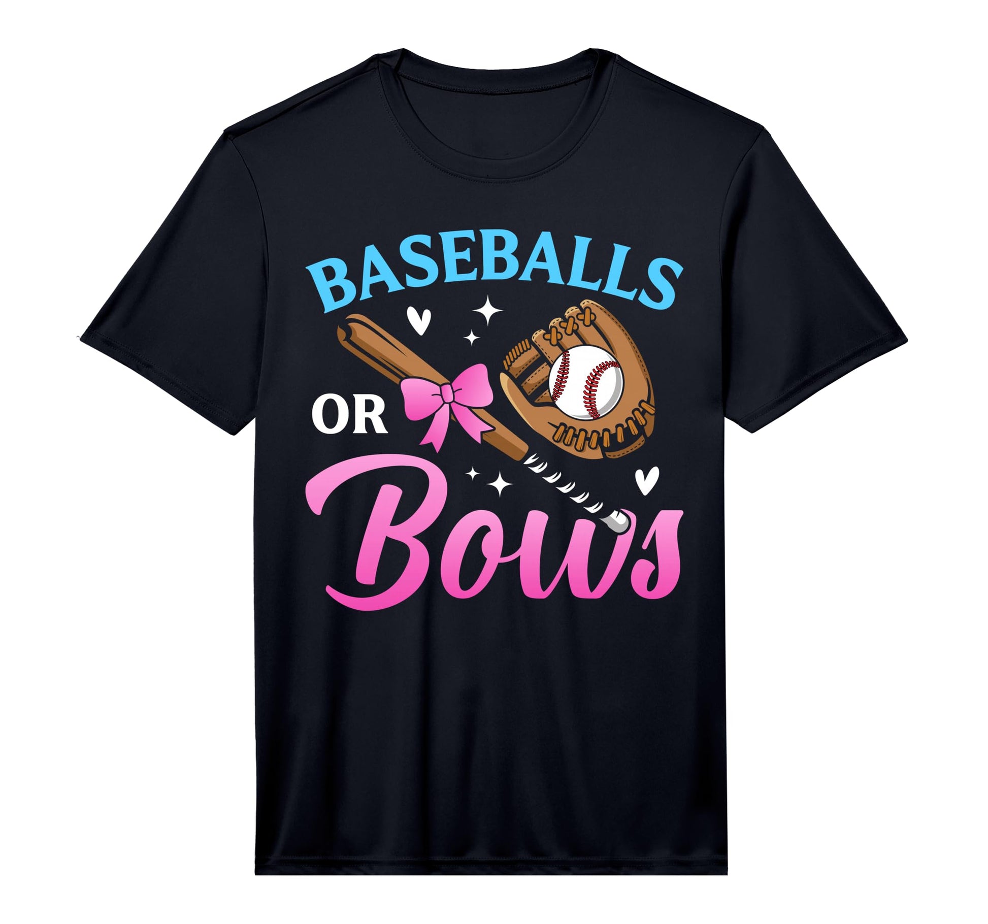 Mens Baseball Or Bows Dad Mom Loves T-Shirt - Streetwear Style Men Women - T-Shirt, Sweatshirt, Hoodie