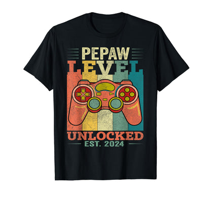 Dad Level Unlocked Gaming Gamer Dad Daddy T-Shirt - Unique Graphic Unisex - T-Shirt, Sweatshirt, Hoodie