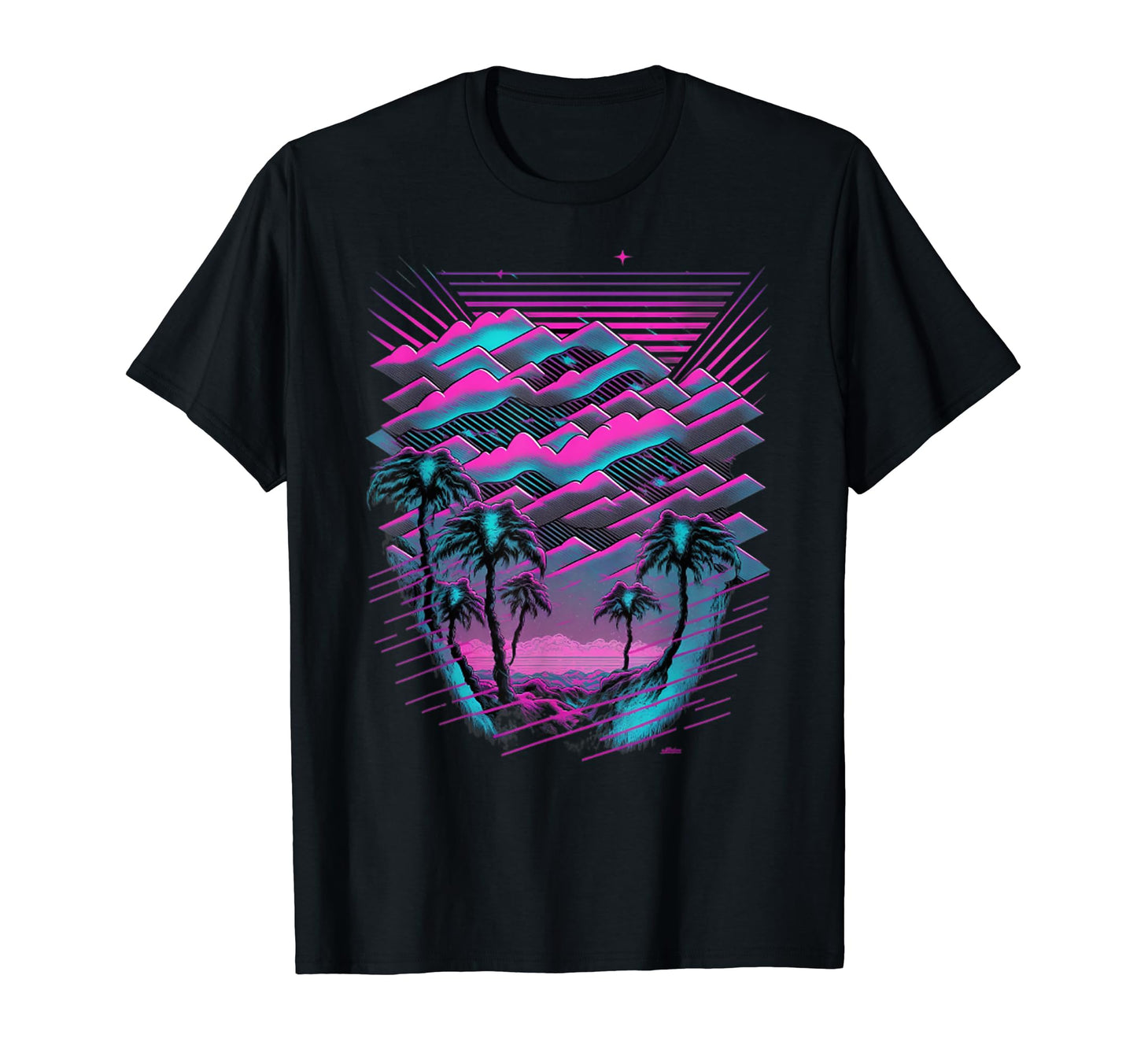 Vaporwave Aesthetic Psychedelic Beach T-Shirt - Streetwear Style Men Women - T-Shirt, Sweatshirt, Hoodie