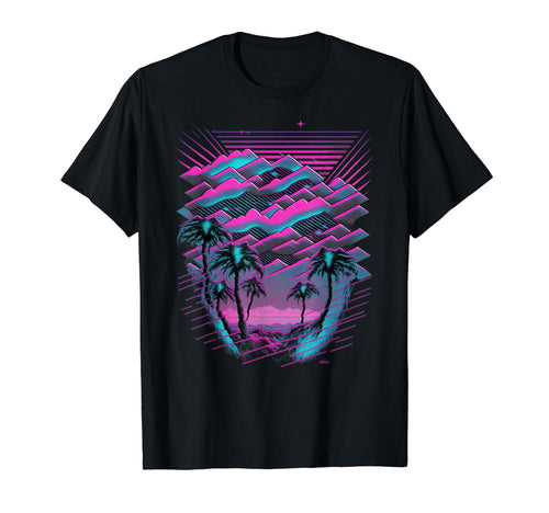 Vaporwave Aesthetic Psychedelic Beach T-Shirt - Streetwear Style Men Women - T-Shirt, Sweatshirt, Hoodie