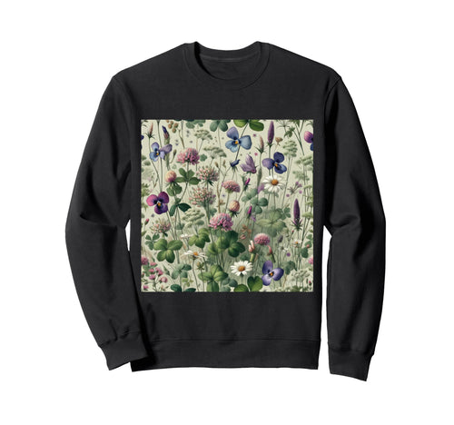 Flowers Floral Art Boho Wildflowers Sweatshirt - Novelty Apparel Men Women - T-Shirt, Sweatshirt, Hoodie