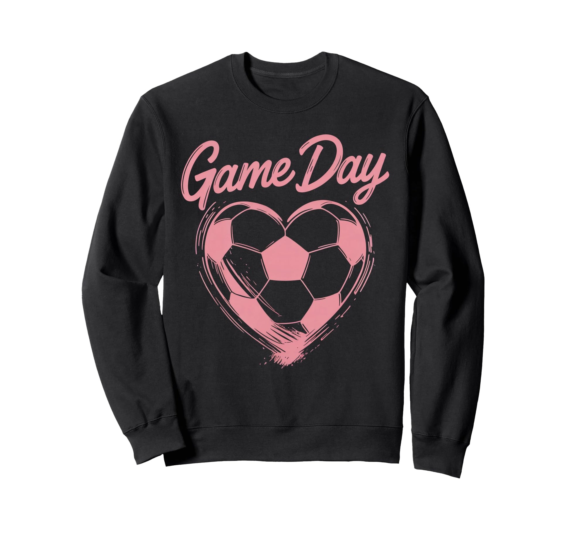 Womens Soccer Game Day Ladies Heart Sweatshirt - Unique Graphic Unisex - T-Shirt, Sweatshirt, Hoodie