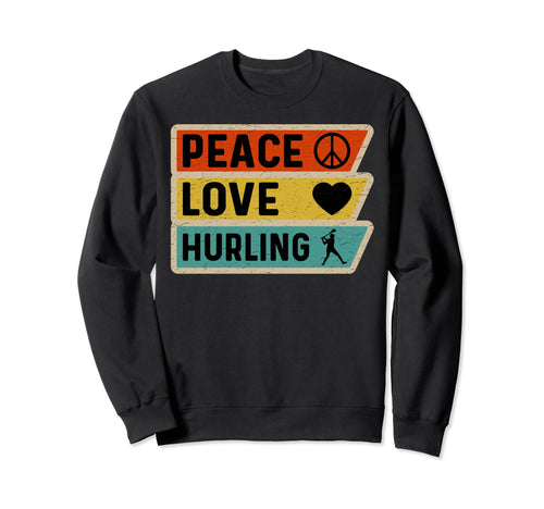 Distressed Peace Sign Love Hurling Sweatshirt - Streetwear Style for Adults - T-Shirt, Sweatshirt, Hoodie