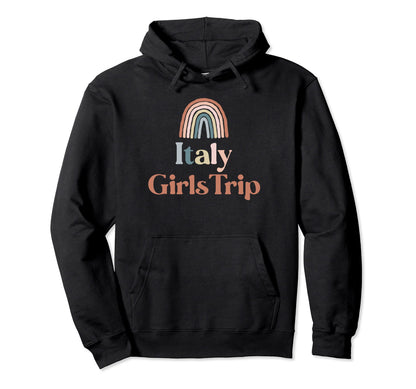Italy Trip Boho Rainbow Group Matching Hoodie - Minimalist Print Men Women - T-Shirt, Sweatshirt, Hoodie