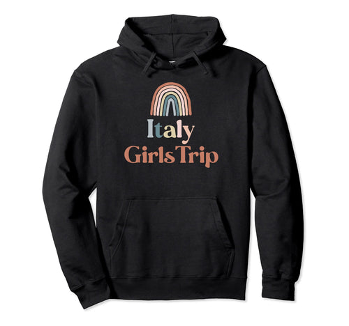 Italy Trip Boho Rainbow Group Matching Hoodie - Minimalist Print Men Women - T-Shirt, Sweatshirt, Hoodie