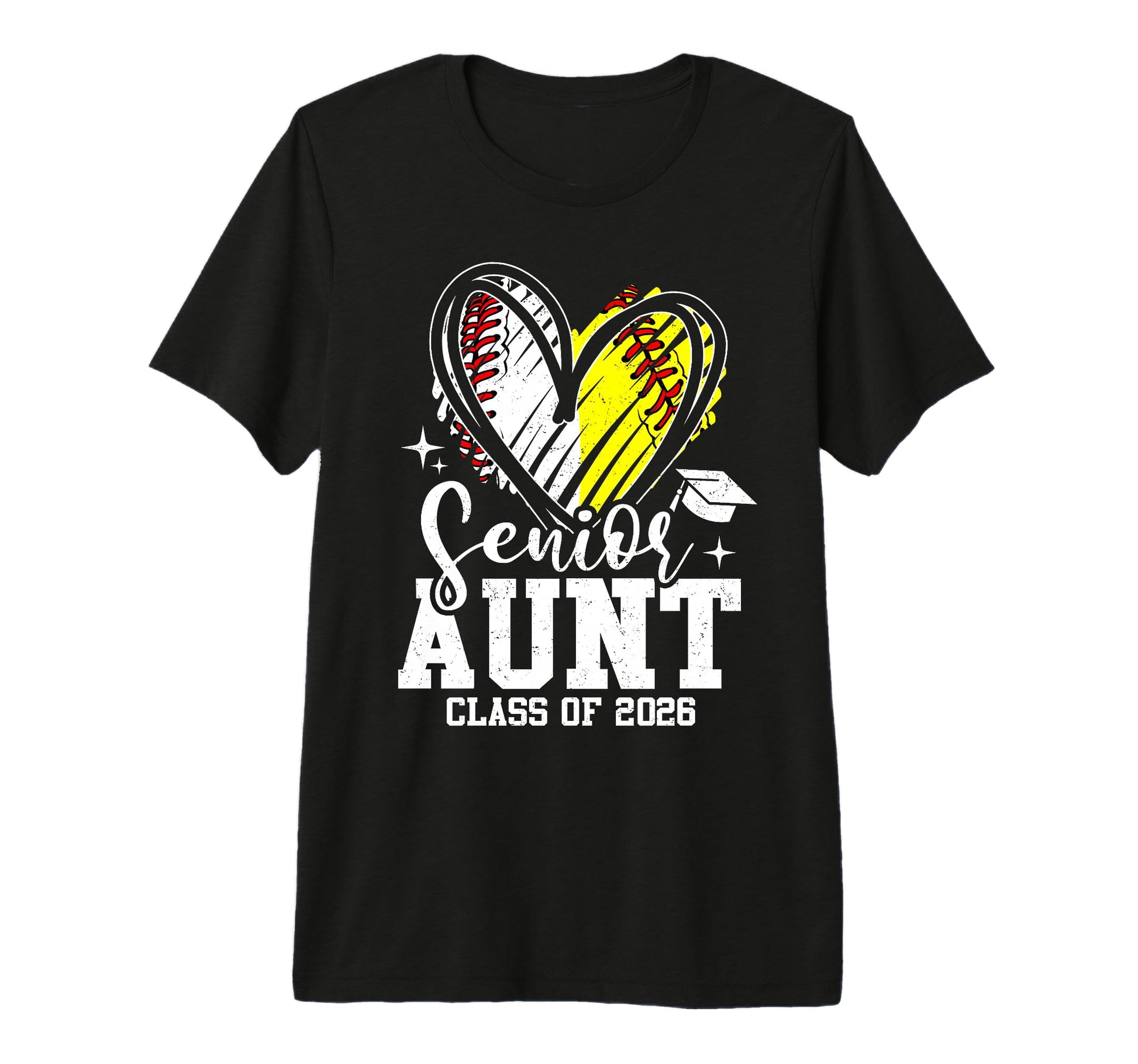 Senior Aunt Class 2026 Baseball T-Shirt - Casual Everyday Wear Unisex - T-Shirt, Sweatshirt, Hoodie