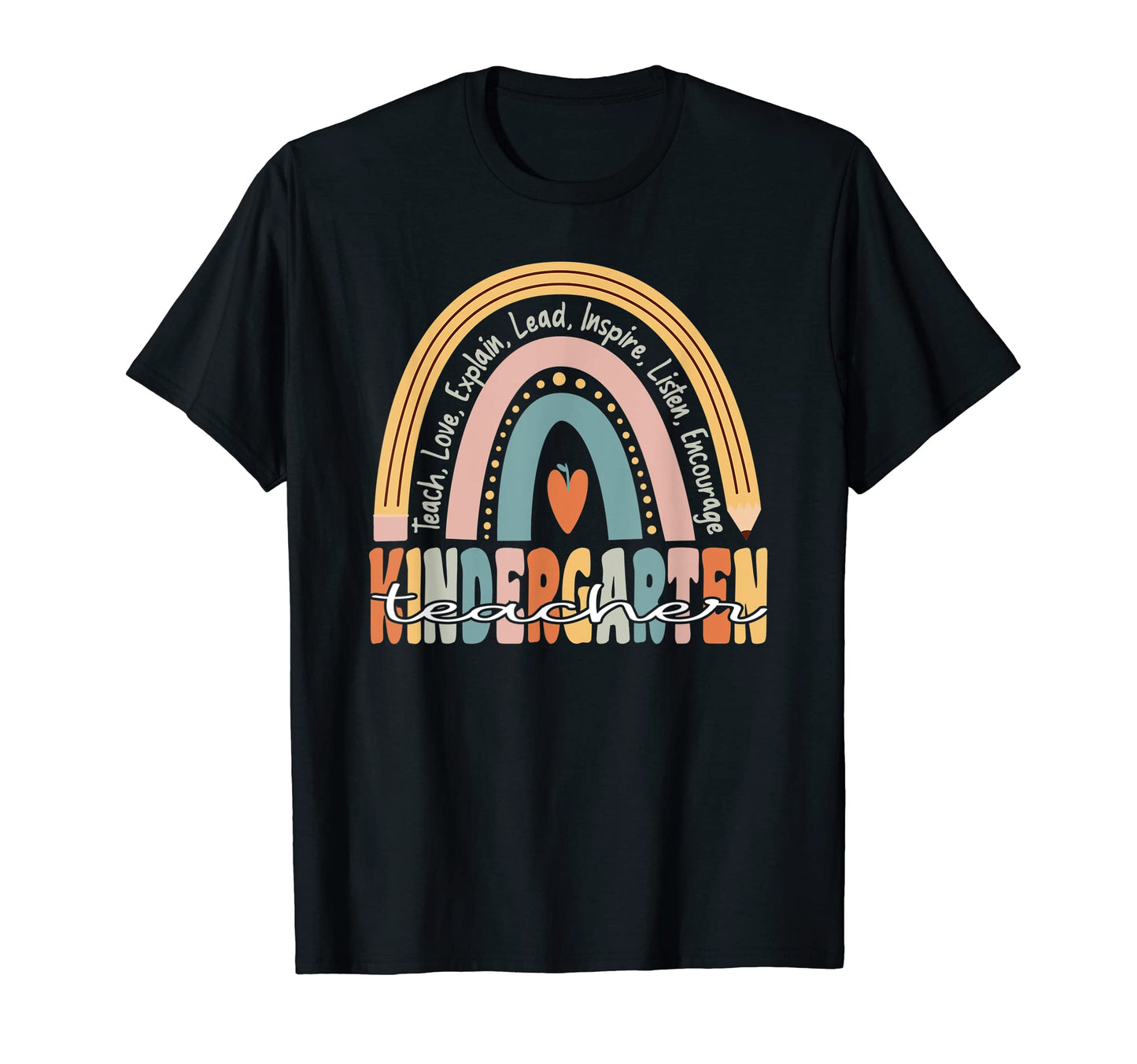 Kindergarten Teacher Groovy Teacher T-Shirt - Novelty Apparel Unisex - T-Shirt, Sweatshirt, Hoodie